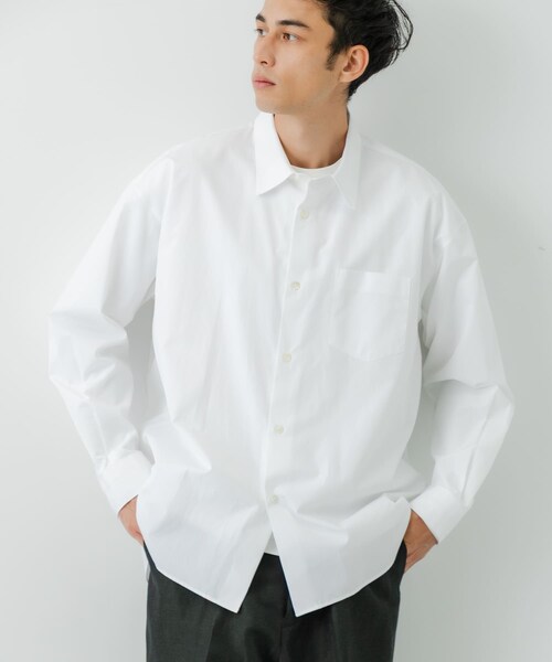 URBAN RESEARCH（アーバンリサーチ）の「『一部WEB限定カラー』THOMAS MASON OVER SHIRTS（シャツ/ブラウス・メンズ・WHITE/ROYAL/BROWN/BLACK/BLUE ST/S.GREEN・S/M/L/XL）」の11枚目の写真