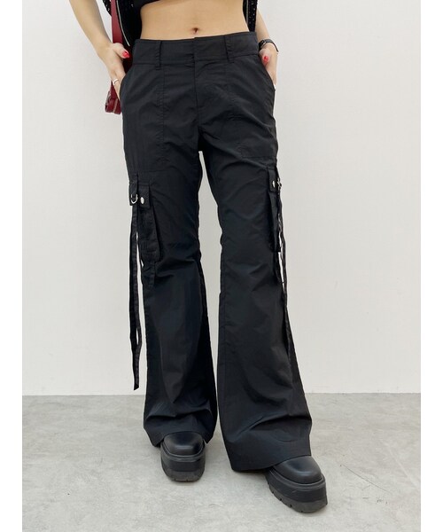 EVRIS（エヴリス）の「カーゴポケットフレアカラーパンツ（カーゴパンツ・レディース・ホワイト/ブラック/ブルー・S/M）」の20枚目の写真