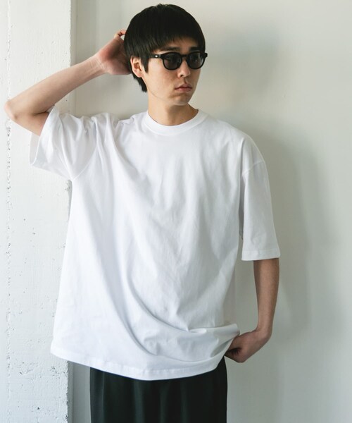 URBAN RESEARCH DOORS（アーバンリサーチドアーズ）の「『別注』HANES×DOORS　BEEFY-T DOORS FIT SHORT-SLEEVE（Tシャツ/カットソー・メンズ・ホワイト/ブラック/アッシュグレー/ブラウン/インディゴ/ネイビー・M/L/XL/XXL/XXXL）」の13枚目の写真