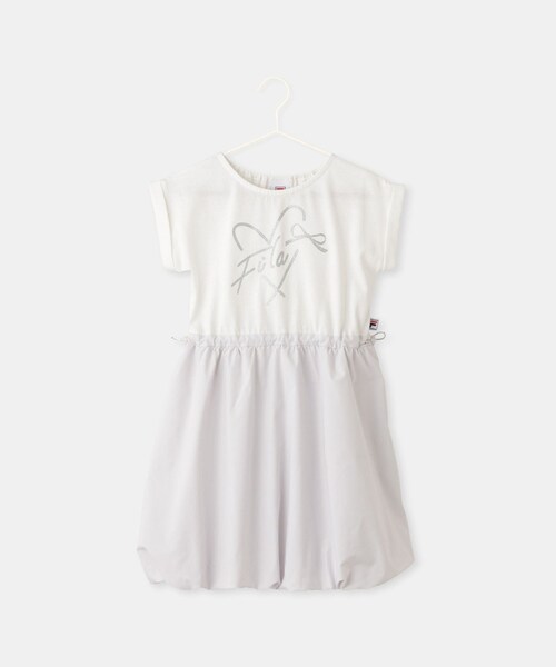ROPE' PICNIC(ロペピクニック)の「【KIDS/キッズ】【FILA/フィラ別注】ドッキングバルーンワンピース(ワンピース・キッズ・グレー/ラベンダー系・130/140/150)」の3枚目の写真