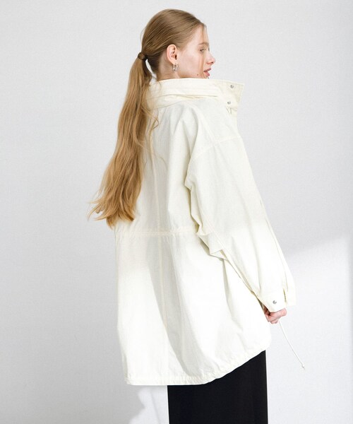 URBAN RESEARCH Sonny Label（アーバンリサーチサニーレーベル）の「ミリタリーナイロンブルゾン（ブルゾン・レディース・チャコール/アイボリー/カーキ・FREE）」の8枚目の写真