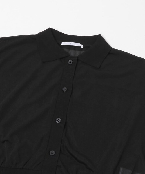 KBF(ケイビーエフ)の「シアーシャツカーディガン(シャツ/ブラウス・レディース・BLACK/BROWN・One)」の11枚目の写真