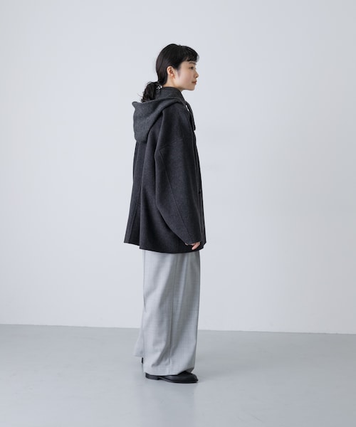 かぐれ（カグレ）の「ヤクウールフードマフラー（マフラー・レディース・CHARCOAL/MOCHA・Free）」の13枚目の写真