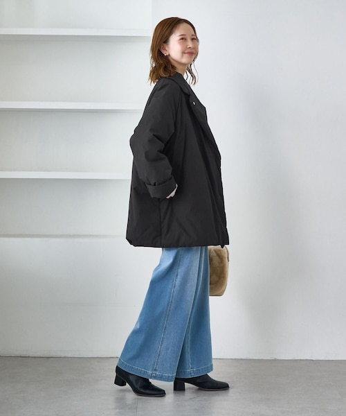 ROPE' PICNIC（ロペピクニック）の「2WAY中綿テーラードコート（ダウンジャケット/コート・レディース・スミクロ/ベージュ・F）」の13枚目の写真