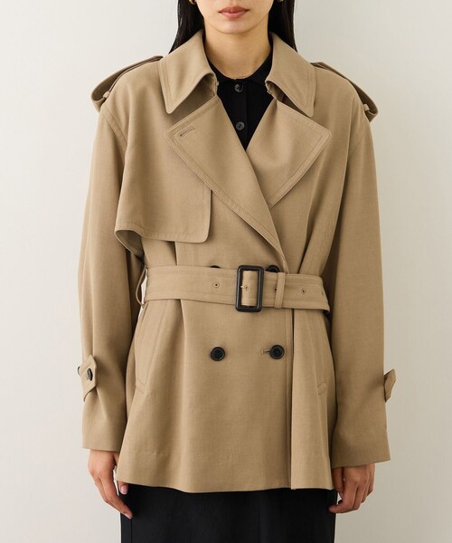ROPE'(ロペ)の「【MANTECO(マンテコ)】テンセルウールミドル丈トレンチコート(トレンチコート・レディース・ベージュ・F)」の16枚目の写真