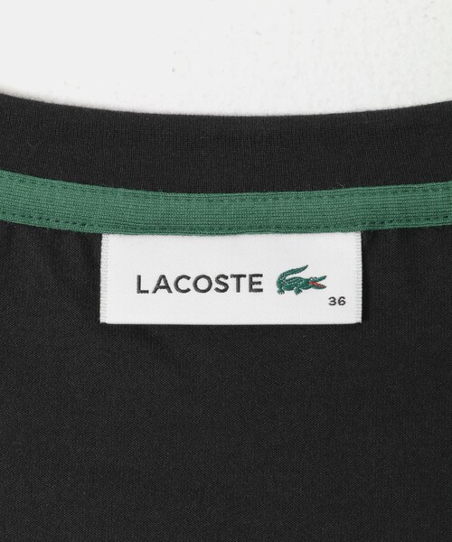 URBAN RESEARCH DOORS(アーバンリサーチドアーズ)の「LACOSTE コンパクトブランドネームロゴTシャツ(Tシャツ/カットソー・レディース・WHITE/BLACK/SENCHA・36)」の12枚目の写真