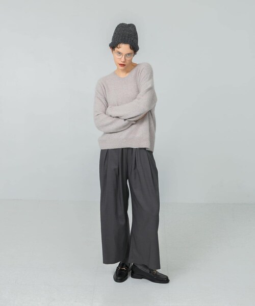 URBAN RESEARCH（アーバンリサーチ）の「ニット帽（ニットキャップ/ビーニー・レディース・BROWN/NAVY/CHARCOAL・FREE）」の11枚目の写真