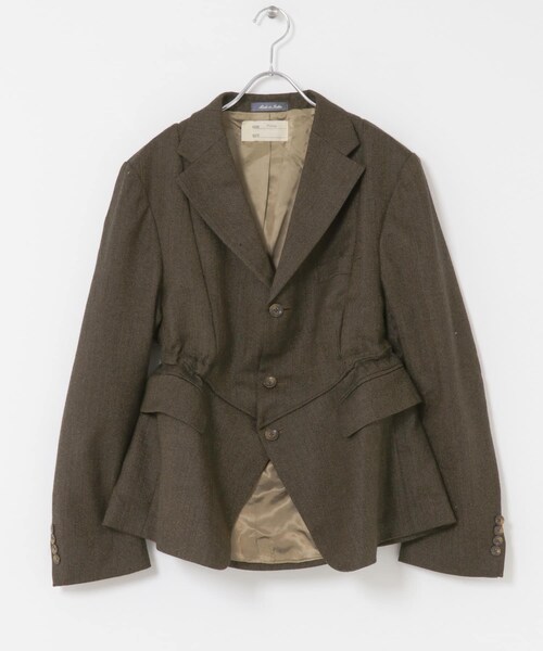 THE GOODLAND MARKET（ザグッドランドマーケット）の「77circa　make v shape tweed jacket（テーラードジャケット・レディース・brown1/brown2/brown3/brown4・one）」の12枚目の写真