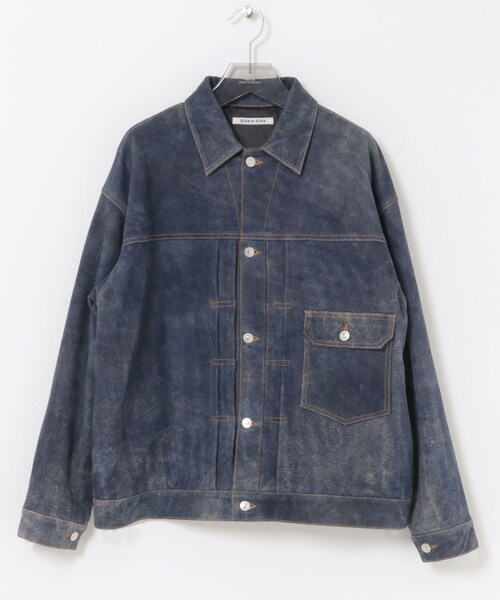 URBAN RESEARCH（アーバンリサーチ）の「『別注』SEVEN BY SEVEN×URBAN RESEARCH　1ST TYPE LEATHER JACKET（テーラードジャケット・メンズ・BLACK/NAVY・M/L）」の22枚目の写真