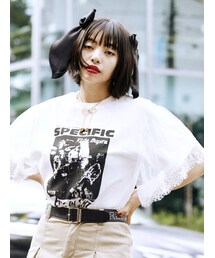 jouetie | ドッキングレースロックTシャツ(Tシャツ/カットソー)