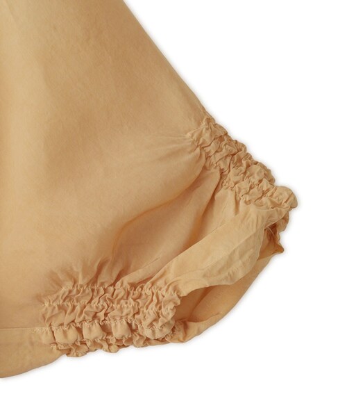ADAM ET ROPE'(アダムエロペ)の「【J'aDoRe・一部店舗限定】【CURRENTAGE(カレンテージ)】シャーリングトップス(Tシャツ/カットソー・レディース・ベージュ/グリーン・F)」の10枚目の写真