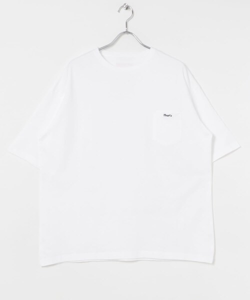 THE GOODLAND MARKET（ザグッドランドマーケット）の「That’s　the Tee Tag&Pocket（Tシャツ/カットソー・メンズ・WH・M/L/XL）」の10枚目の写真