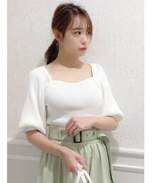 dazzlin | スクエアラインリブニットトップス(ニット/セーター)