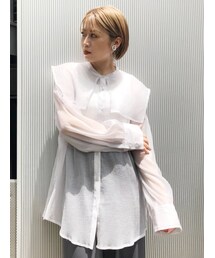 MURUA | セーラーシアーオーバーシャツ(シャツ/ブラウス)