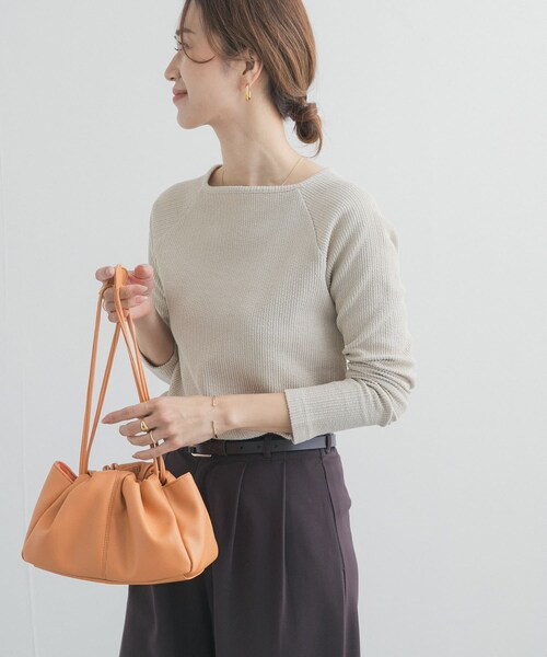 URBAN RESEARCH DOORS(アーバンリサーチドアーズ)の「スクエアネックプルオーバー(Tシャツ/カットソー・レディース・L.BEIGE/BLACK・Free)」の18枚目の写真