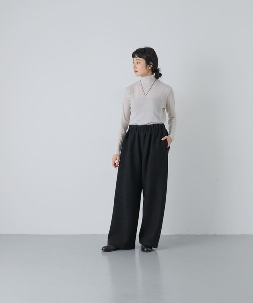 かぐれ（カグレ）の「ボイルドウールパンツ（その他パンツ・レディース・IVORY/BLACK・Free）」の17枚目の写真