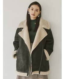MURUA | ルーズフェイクムートン(ブルゾン)