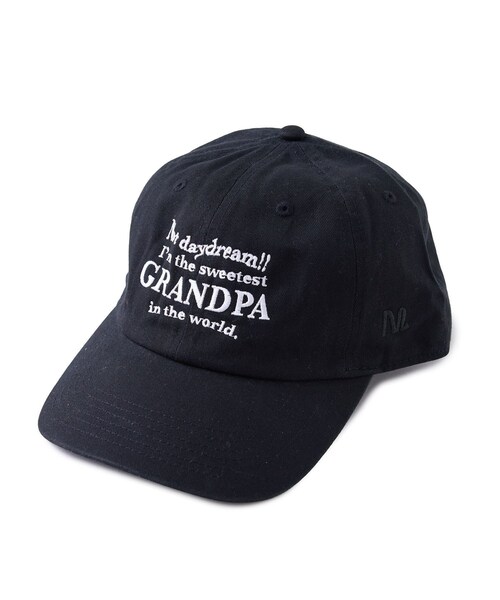 ADAM ET ROPE'（アダムエロペ）の「【GRANDPA】x ムウトアール LOGO CAP（キャップ・レディース・ブラック/レッド・F）」の3枚目の写真
