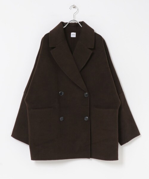 URBAN RESEARCH ROSSO（アーバンリサーチロッソ）の「『一部別注カラー』YENN　DOUBLE FACE PEA COAT（その他アウター・レディース・別注DNAVY/BROWN/CHARCOAL・FREE）」の12枚目の写真