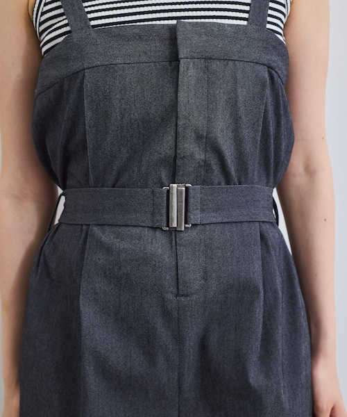 VIS（ビス）の「ベルト付きベアサロペット（サロペット/オーバーオール・レディース・ブラック系/ブルー・F）」の17枚目の写真