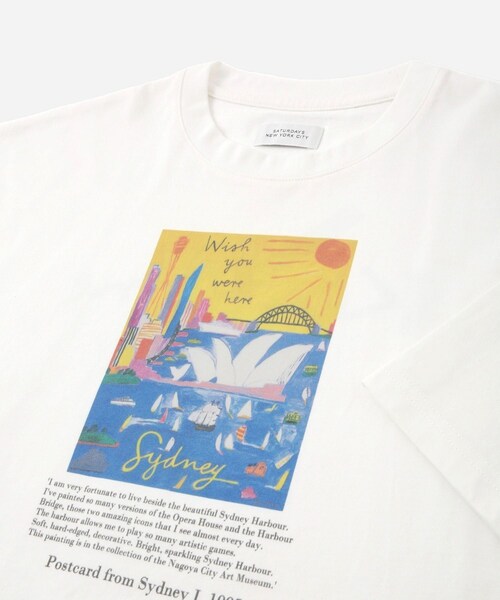 Saturdays NYC（サタデーズ ニューヨークシティ ）の「Ken done Postcard from Sydney I 1995　（Tシャツ/カットソー・レディース・ホワイト・L/M/S/XL）」の11枚目の写真