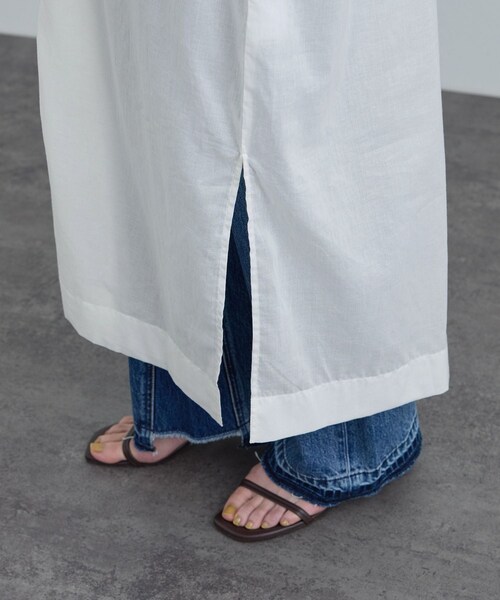 ADAM ET ROPE'(アダムエロペ)の「【WEB限定】ネット刺繍レースワンピース(ワンピース・レディース・ブラック/オフホワイト・F)」の21枚目の写真