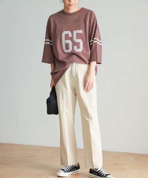 URBAN RESEARCH DOORS(アーバンリサーチドアーズ)の「ハイウエストチノパンツ(チノパンツ・レディース・BEIGE/L.BEIGE・S/M/L)」の15枚目の写真