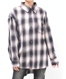 EVRIS | SUNNYチェックオーバーサイズシャツ(シャツ/ブラウス)