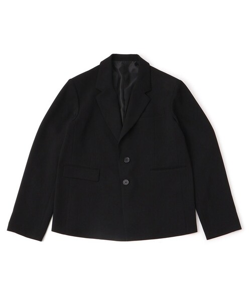 ADAM ET ROPE'(アダムエロペ)の「BOXY SET UP JACKET(テーラードジャケット・レディース・ブラック/ベージュ系・38/40/42)」の2枚目の写真