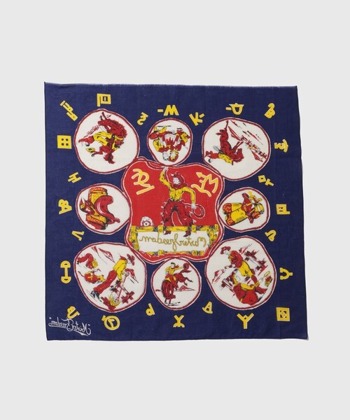 ADAM ET ROPE'(アダムエロペ)の「【MISTER FREEDOM×SUGAR CANE】SELVAGE BANDANA JV KERCHIEF(バンダナ/スカーフ・メンズ・ネイビー/レッド・F)」の6枚目の写真