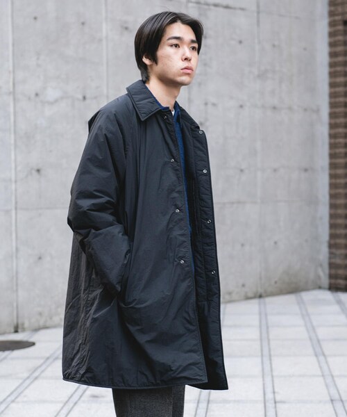 URBAN RESEARCH DOORS(アーバンリサーチドアーズ)の「ライトナイロン パデット バルマカンコート(テーラードジャケット・メンズ・L.GRAY/CHARCOAL/BLACK・M/L)」の9枚目の写真