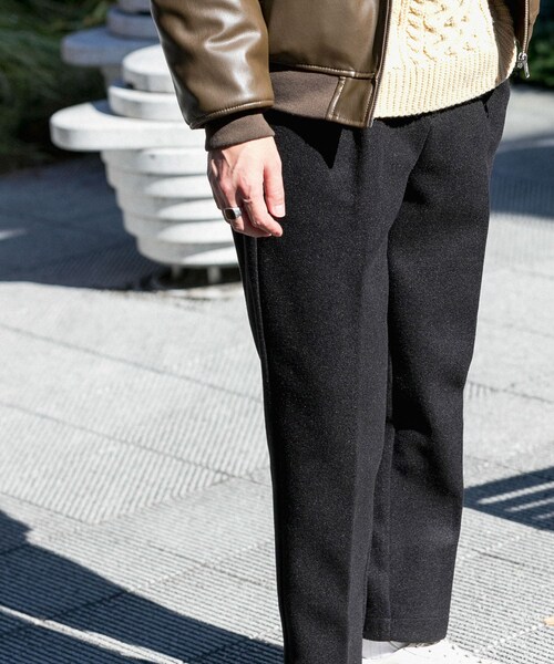 ITEMS URBANRESEARCH（アイテムズ アーバンリサーチ）の「ウールタッチ センタープレスパンツ（その他パンツ・メンズ・MOC/BLK/BRN・M/L）」の12枚目の写真