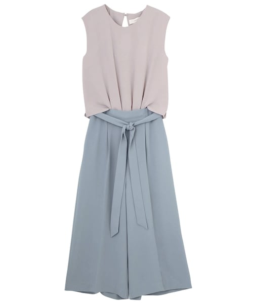 LAGUNAMOON（ラグナムーン）の「バックタック2wayコンビネゾン（つなぎ/オールインワン・レディース・ブラック/ブルー/ベージュ・M/S）」の5枚目の写真