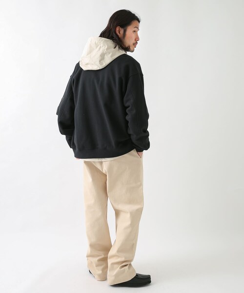 URBAN RESEARCH Sonny Label（アーバンリサーチサニーレーベル）の「裏毛スウェットMA-1ブルゾン（MA-1・メンズ・ライトキャメル/杢グレー/ブラック・M/L）」の17枚目の写真