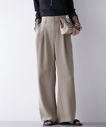 nissen | フロントタック入ワイドパンツ(スラックス)