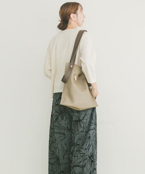 ITEMS URBANRESEARCH（アイテムズ アーバンリサーチ）の「カットジョーゼット7分袖プルオーバー（Tシャツ/カットソー・レディース・OFF/L.BLU/CHA・FREE）」の10枚目の写真