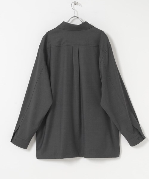 URBAN RESEARCH（アーバンリサーチ）の「THE DAY　WOOL SILK CHORE JACKET（カバーオール・メンズ・BLACK/CHARCOAL・1/2）」の16枚目の写真