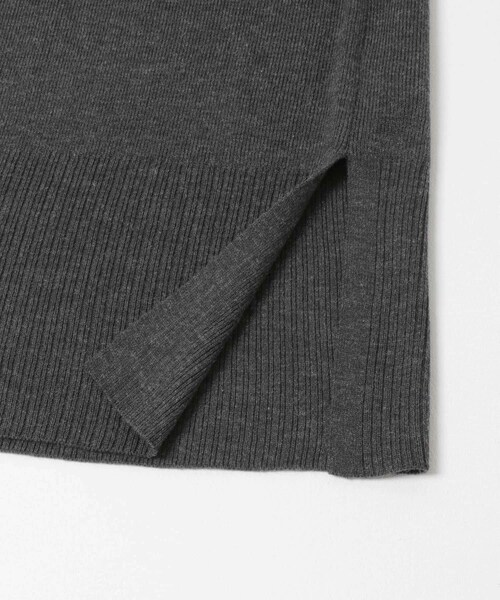 KBF（ケイビーエフ）の「ハーフZIPレイヤードニットワンピース（ワンピース・レディース・BEIGE/CHARCOAL・One）」の12枚目の写真