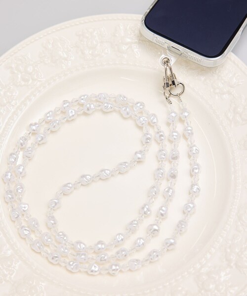 ROPE' PICNIC（ロペピクニック）の「マルチロングストラップ（スマホグッズ・レディース・ホワイト系・F）」の2枚目の写真