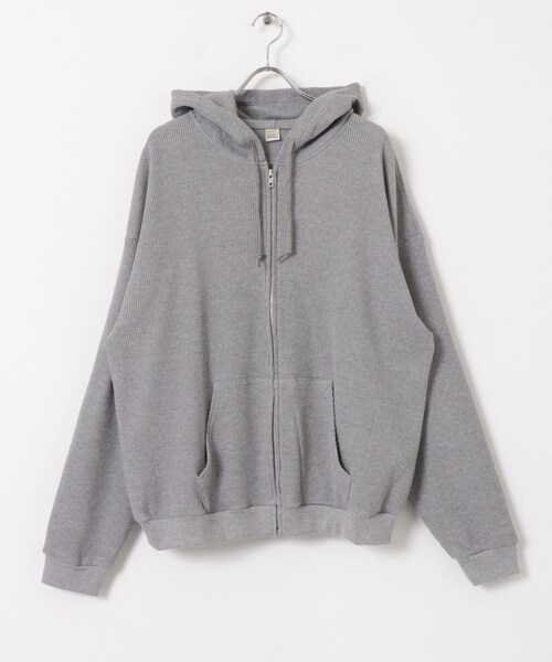 URBAN RESEARCH(アーバンリサーチ)の「RELAX FIT ワッフルパーカー(パーカー・メンズ・GREY/BLACK・FREE)」の14枚目の写真