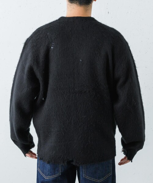 URBAN RESEARCH（アーバンリサーチ）の「TOWNCRAFT　D SOLID SHAGGY CARDIGAN（カーディガン/ボレロ・メンズ・BLACK・M/L）」の4枚目の写真