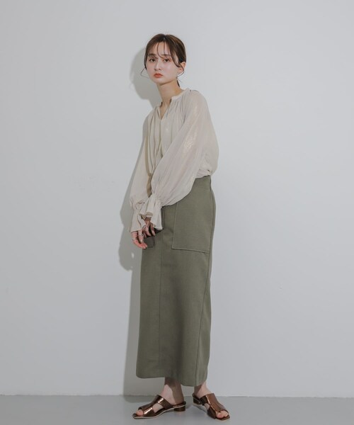 SENSE OF PLACE by URBAN RESEARCH(センスオブプレイスバイアーバンリサーチ)の「ハクプリントブラウス(シャツ/ブラウス・レディース・L.BLUE/BEIGE/GRAY・one)」の20枚目の写真