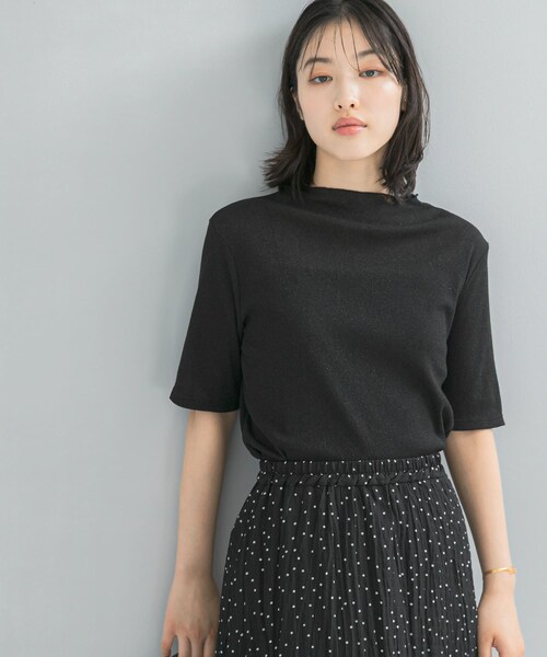 URBAN RESEARCH ROSSO（アーバンリサーチロッソ）の「ラメシアーカットソー（Tシャツ/カットソー・レディース・OFF/MAUVE/BLACK・FREE）」の14枚目の写真