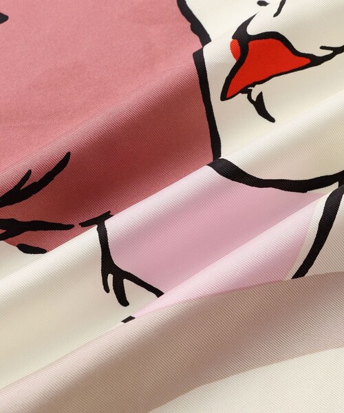 ROPE'（ロペ）の「ロートレックシルクスカーフ/Lサイズ（バンダナ/スカーフ・レディース・キナリ/ピンク/ライトグレー・F）」の18枚目の写真