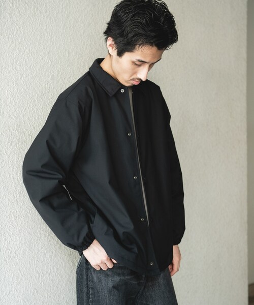 URBAN RESEARCH DOORS（アーバンリサーチドアーズ）の「『撥水/防風』ウールブレンドラミネート 中綿ブルゾン（ブルゾン・メンズ・BROWN/BLACK・M/L）」の7枚目の写真