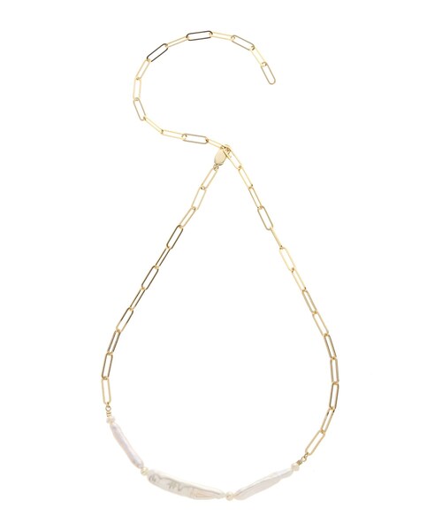 ELENDEEK（エレンディーク）の「STICK PEARL NECKLACE（ネックレス・レディース・シルバー/ゴールド・F）」の6枚目の写真