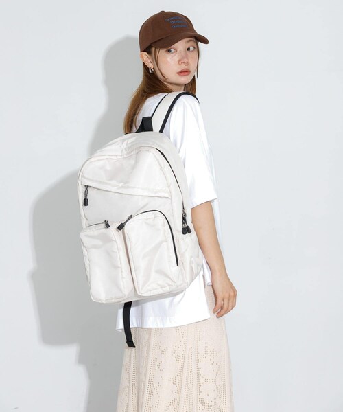 URBAN RESEARCH Sonny Label（アーバンリサーチサニーレーベル）の「グログランユースフルリュック（バックパック/リュック・レディース・エクリュ/ブラック・one）」の5枚目の写真