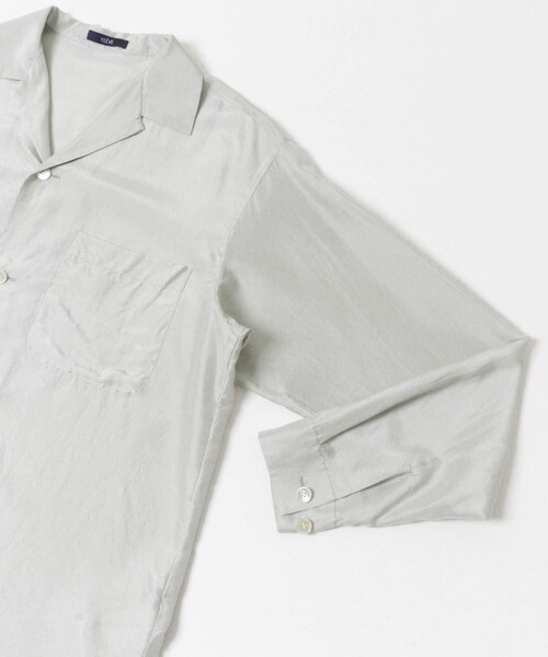 URBAN RESEARCH(アーバンリサーチ)の「YLEVE SILK HABUTAE PAJAMA SHIRTS(シャツ/ブラウス・メンズ・010 SUMI/110 ICE BL・3/4)」の11枚目の写真