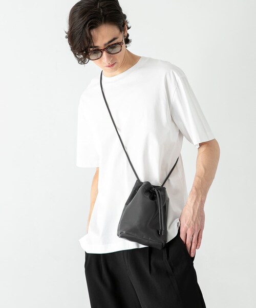 SENSE OF PLACE by URBAN RESEARCH（センスオブプレイスバイアーバンリサーチ）の「シルケットTシャツ(5分袖)（Tシャツ/カットソー・メンズ・WHITE/BLACK/CHARCOAL/GREEN・S/M/L）」の15枚目の写真