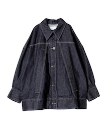 ジャケット・アウター UN3D. DENIM DETAIL DOCKING TENT CT ONI Denim 02527P Kiwami 16oz Type III Denim Jacket - One